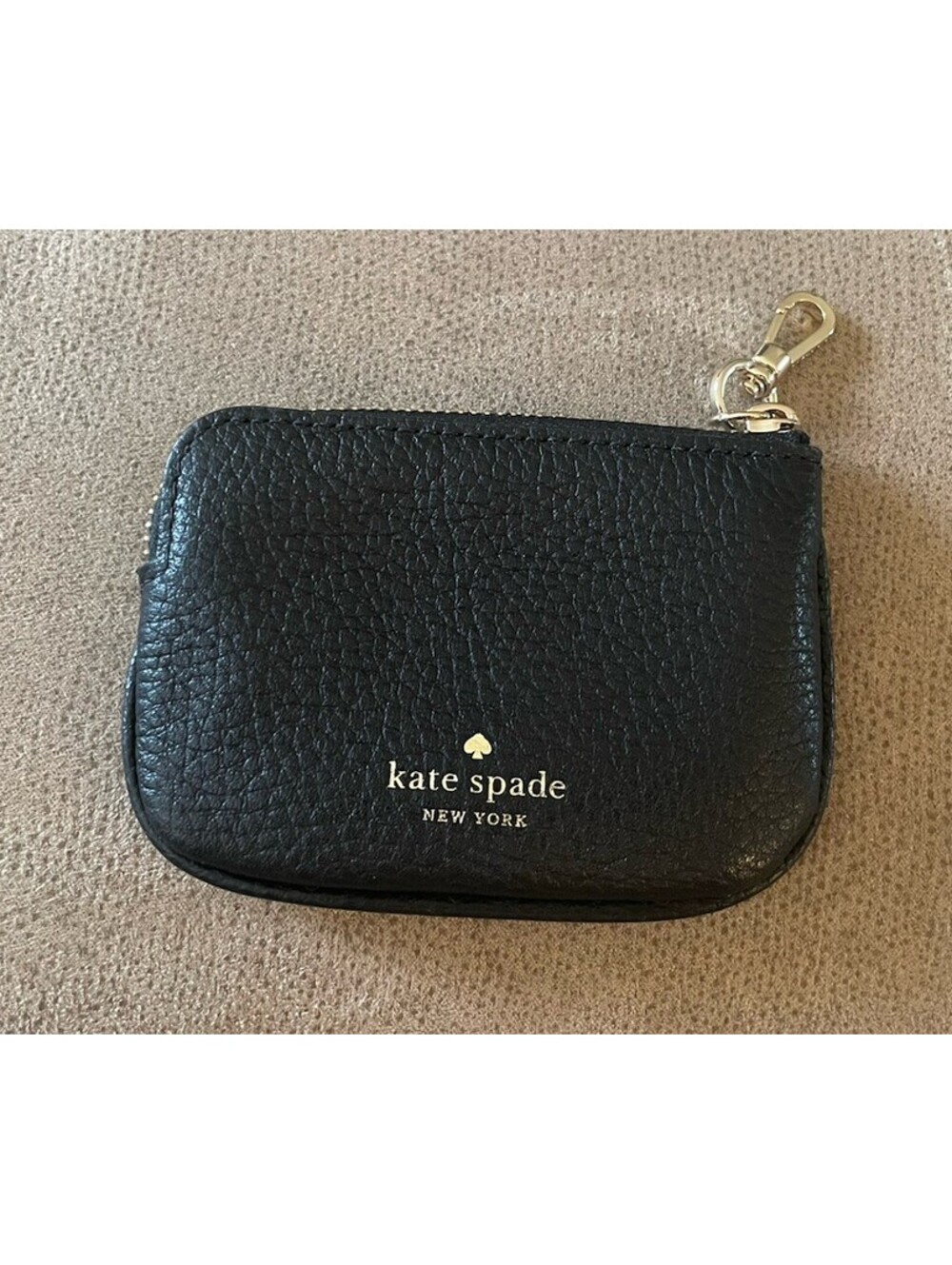 NWOT Kate Spade Rosie Pebbled Leather Black authentic Coin Purse